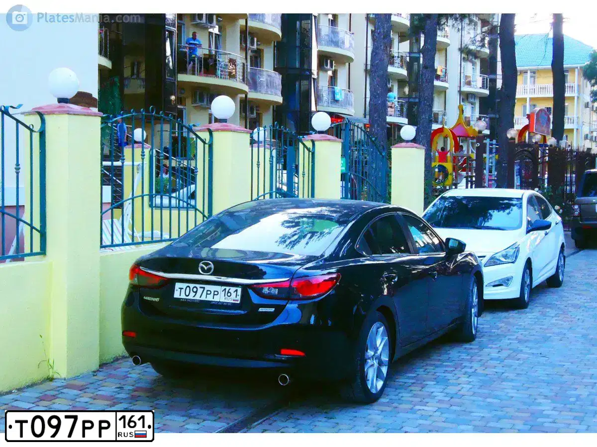 Фото автомобиля MAZDA 6, 2014 — госномер С250АС761. Цвет: ЧЕРНЫЙ