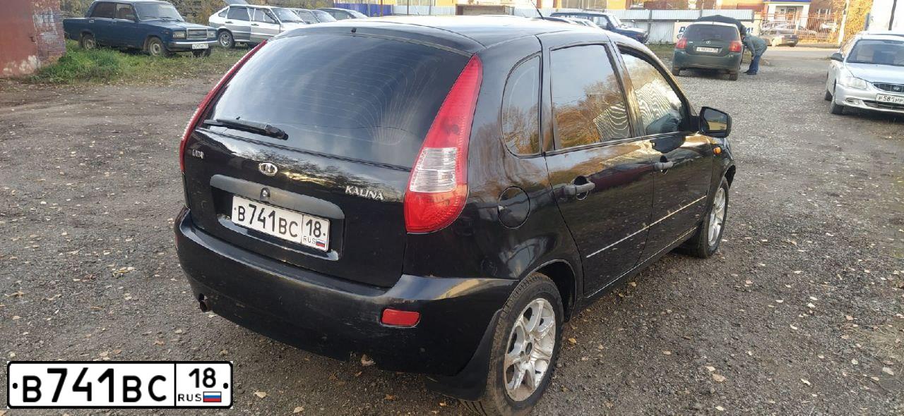 Фото автомобиля LADA 1119 KALINA, 2012 — госномер А758СО159. Цвет: Сине-Черный