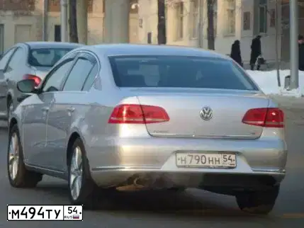 Фото автомобиля VOLKSWAGEN GOLF, 2011 — госномер М494ТУ54. Цвет: Серо-Синий