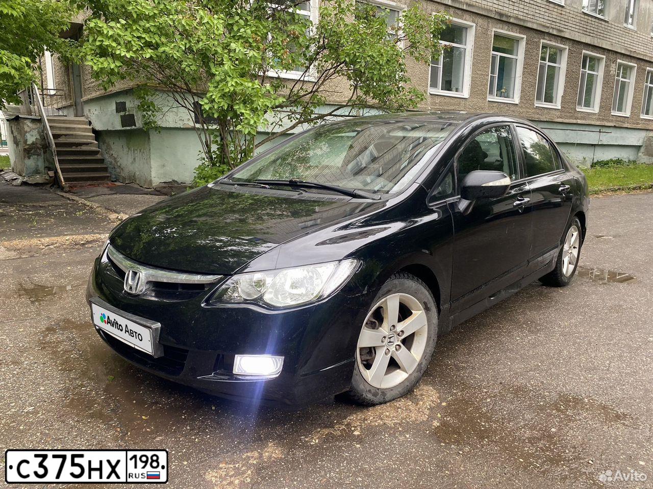 Фото автомобиля HONDA CIVIC, 2008 — госномер Т635НС73. Цвет: ЧЕРНЫЙ