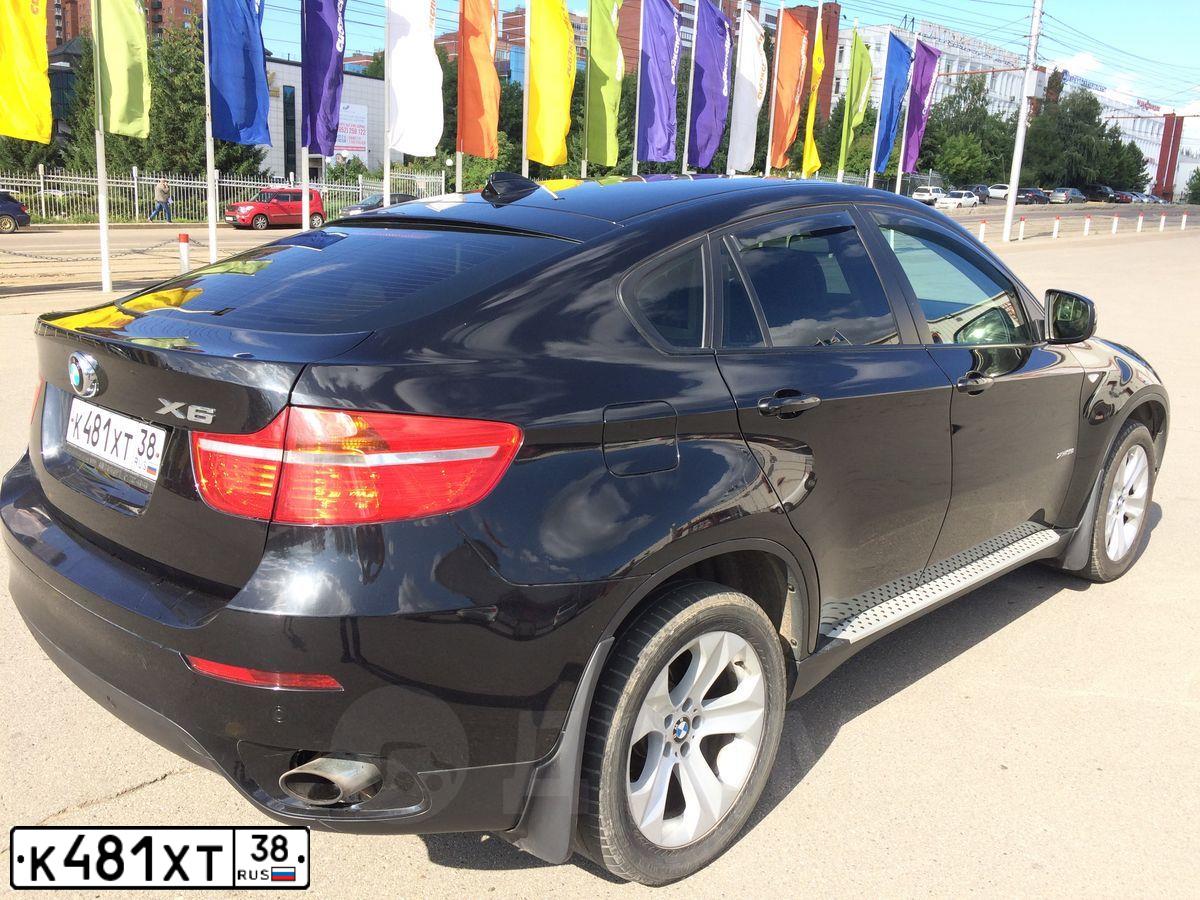 Фото автомобиля BMW X6, 2009 — госномер К481ХТ38. Цвет: ЧЕРНЫЙ