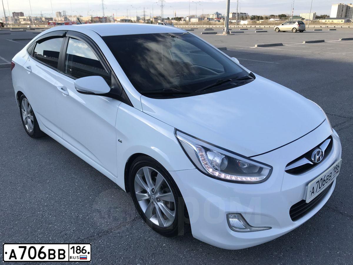 Фото автомобиля HYUNDAI SOLARIS, 2013 — госномер А706ВВ186. Цвет: Белый