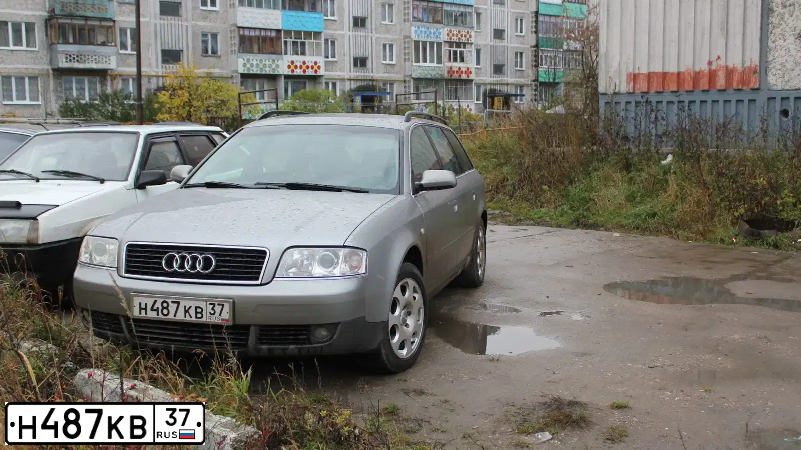Фото автомобиля AUDI A6, 2002 — госномер Т553УХ197. Цвет: Серый