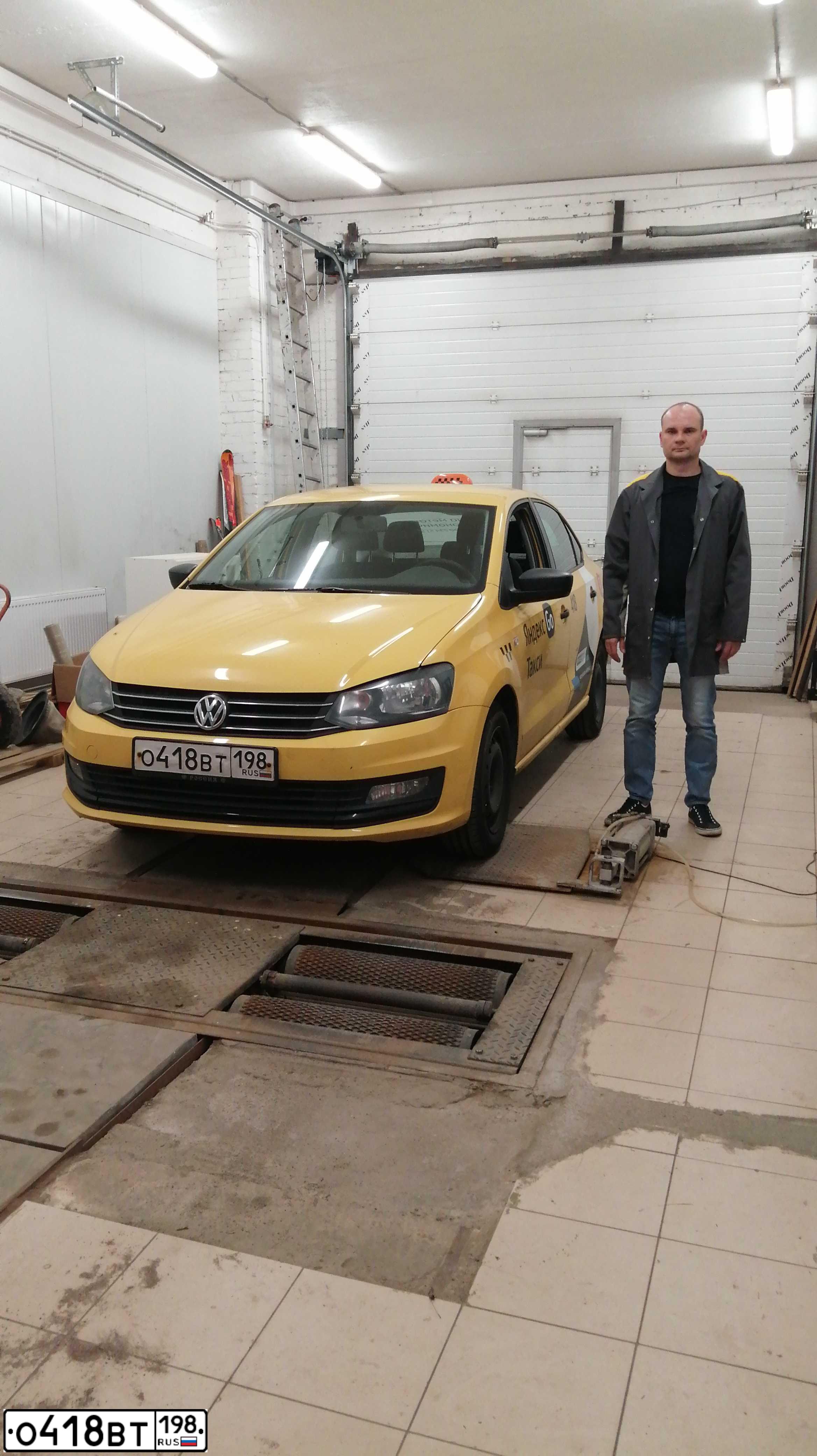 Фото автомобиля VOLKSWAGEN POLO, 2019 — госномер С545НС193. Цвет: ЖЕЛТЫЙ