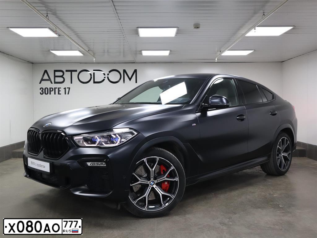 Фото автомобиля BMW X6, 2020 — госномер Х080АО777. Цвет: ЧЕРНЫЙ
