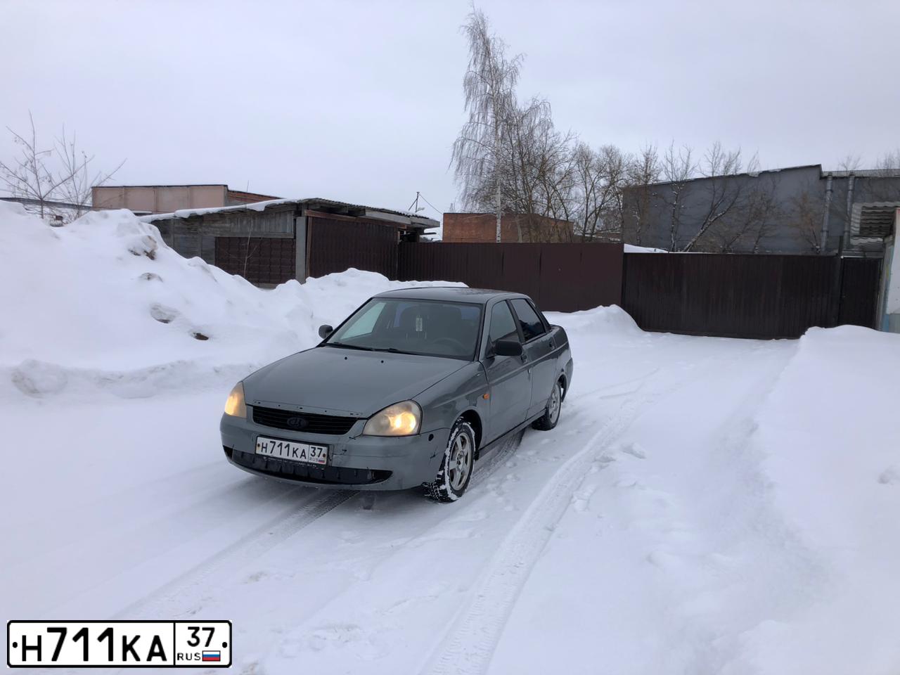 Фото автомобиля LADA PRIORA, 2008 — госномер У668ТХ05. Цвет: СЕРО-ЗЕЛЕНЫЙ