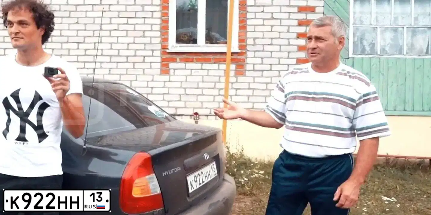 Фото автомобиля TAGAZ ACCENT, 2008 — госномер К922НН13. Цвет: ЧЕРНЫЙ
