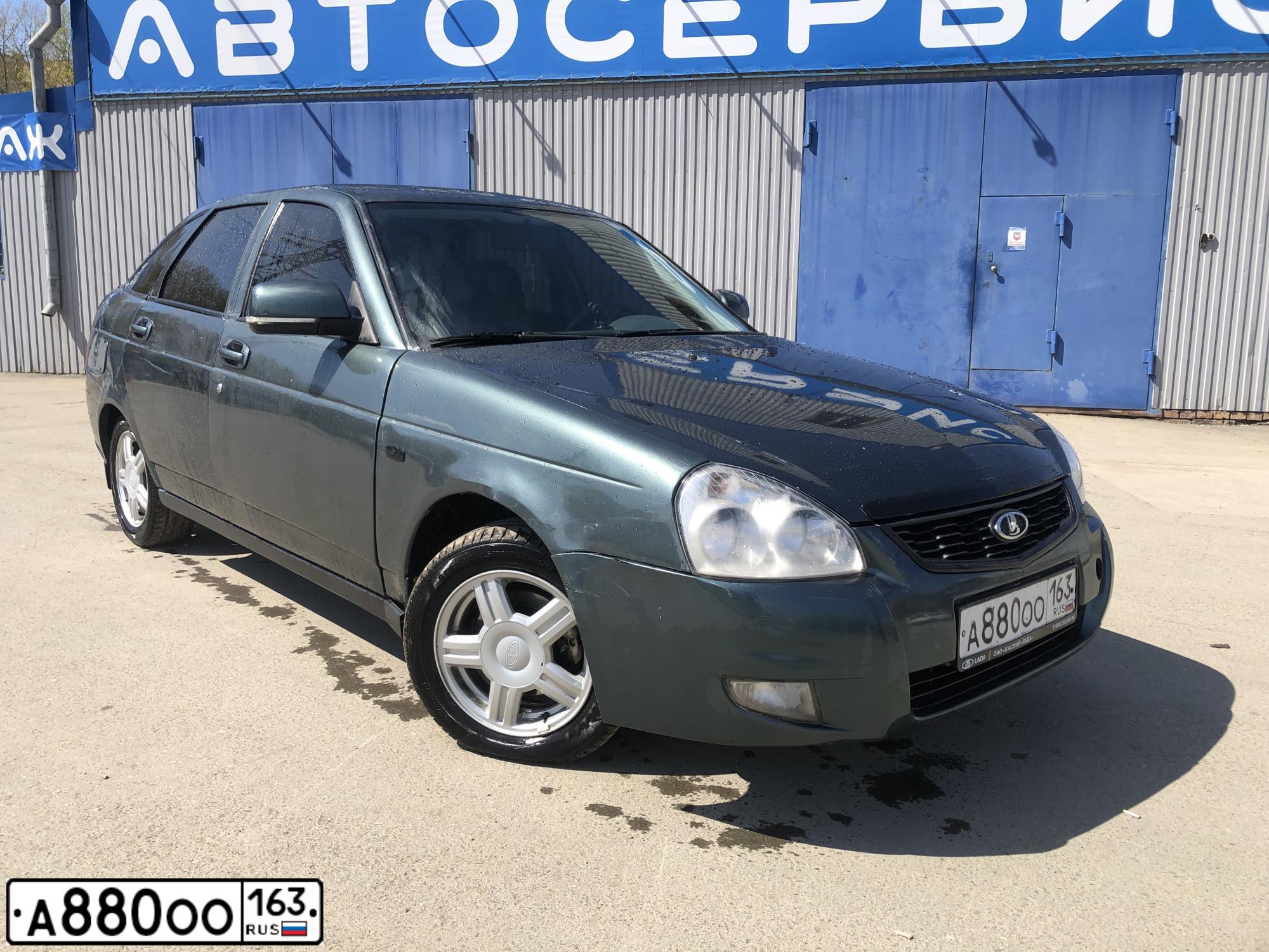 Фото автомобиля LADA 2172 PRIORA, 2010 — госномер А880ОО163. Цвет: Серо-сине-зеленый