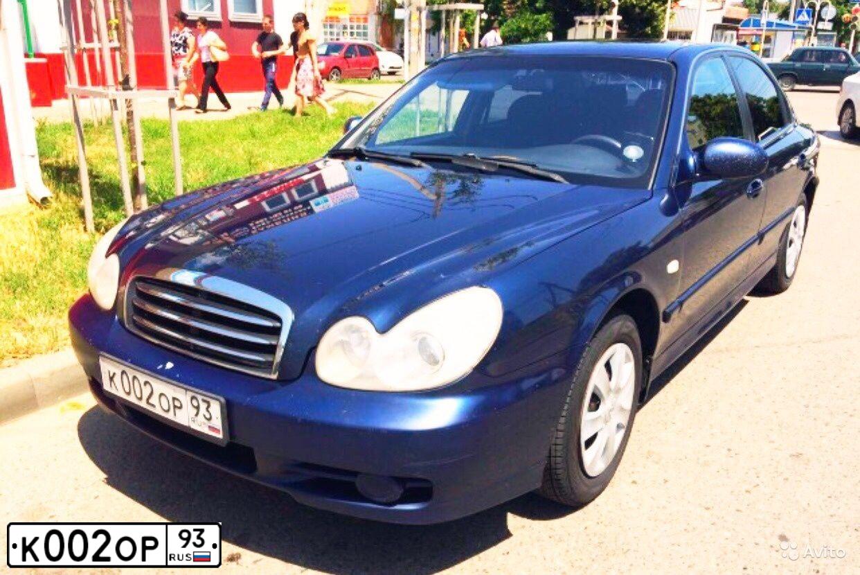 Фото автомобиля TAGAZ SONATA, 2008 — госномер К002ОР93. Цвет: СИНИЙ