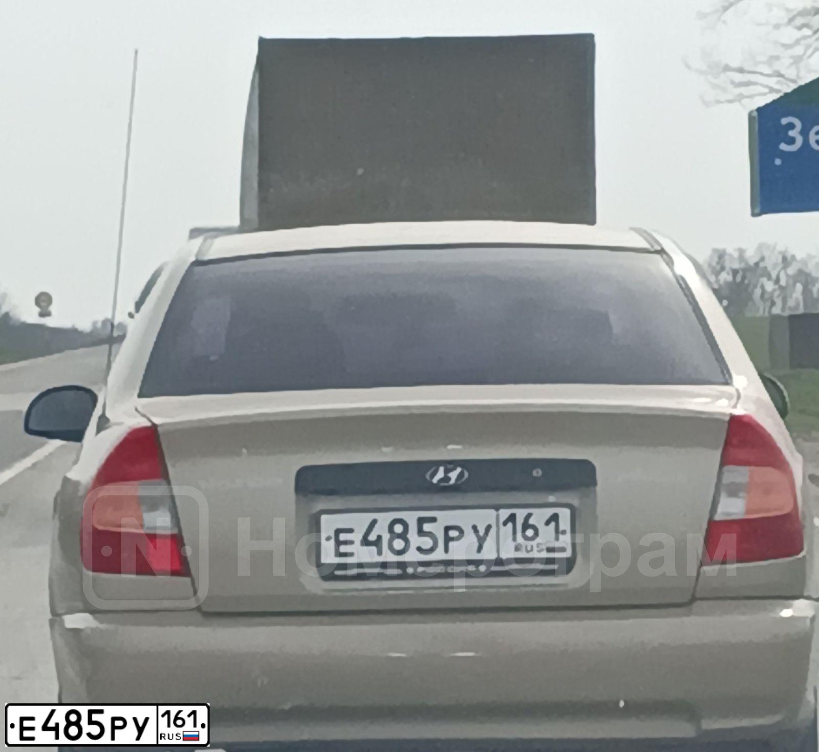 Фото автомобиля TAGAZ ACCENT, 2004 — госномер Е485РУ161. Цвет: БЕЖЕВЫЙ