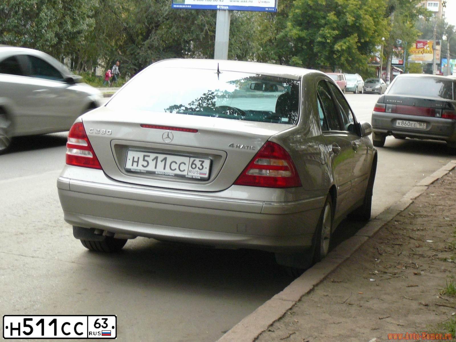 Фото автомобиля MERCEDES-BENZ C280, 2005 — госномер В799ТН797