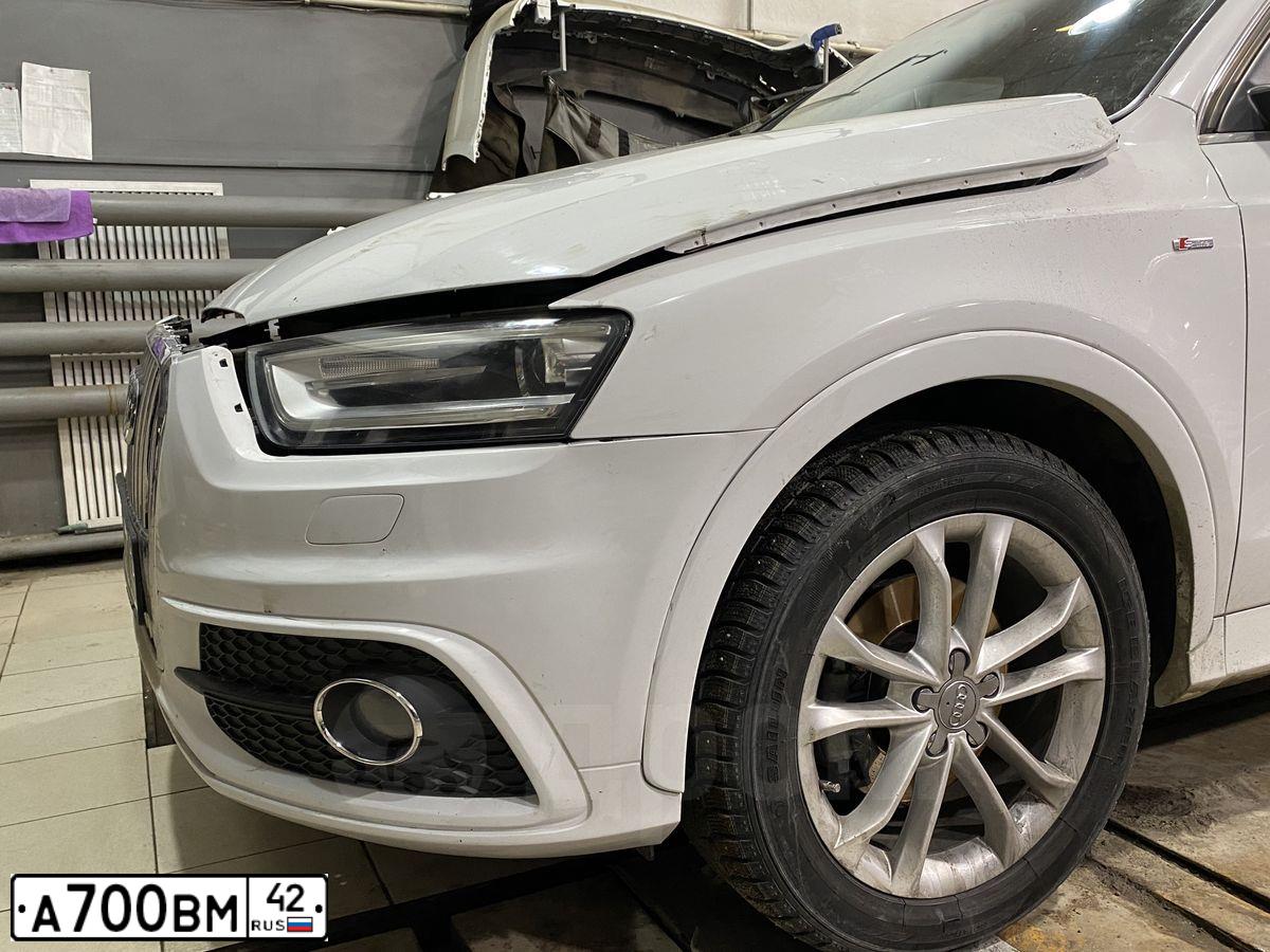 Фото автомобиля AUDI Q3, 2013 — госномер С029МО142. Цвет: Белый
