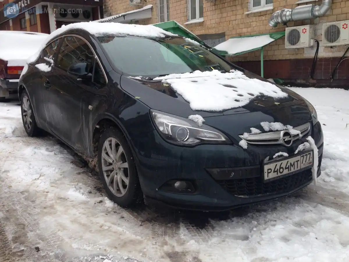 Фото автомобиля OPEL ASTRA, 2014 — госномер Р464МТ777. Цвет: ЗЕЛЕНЫЙ