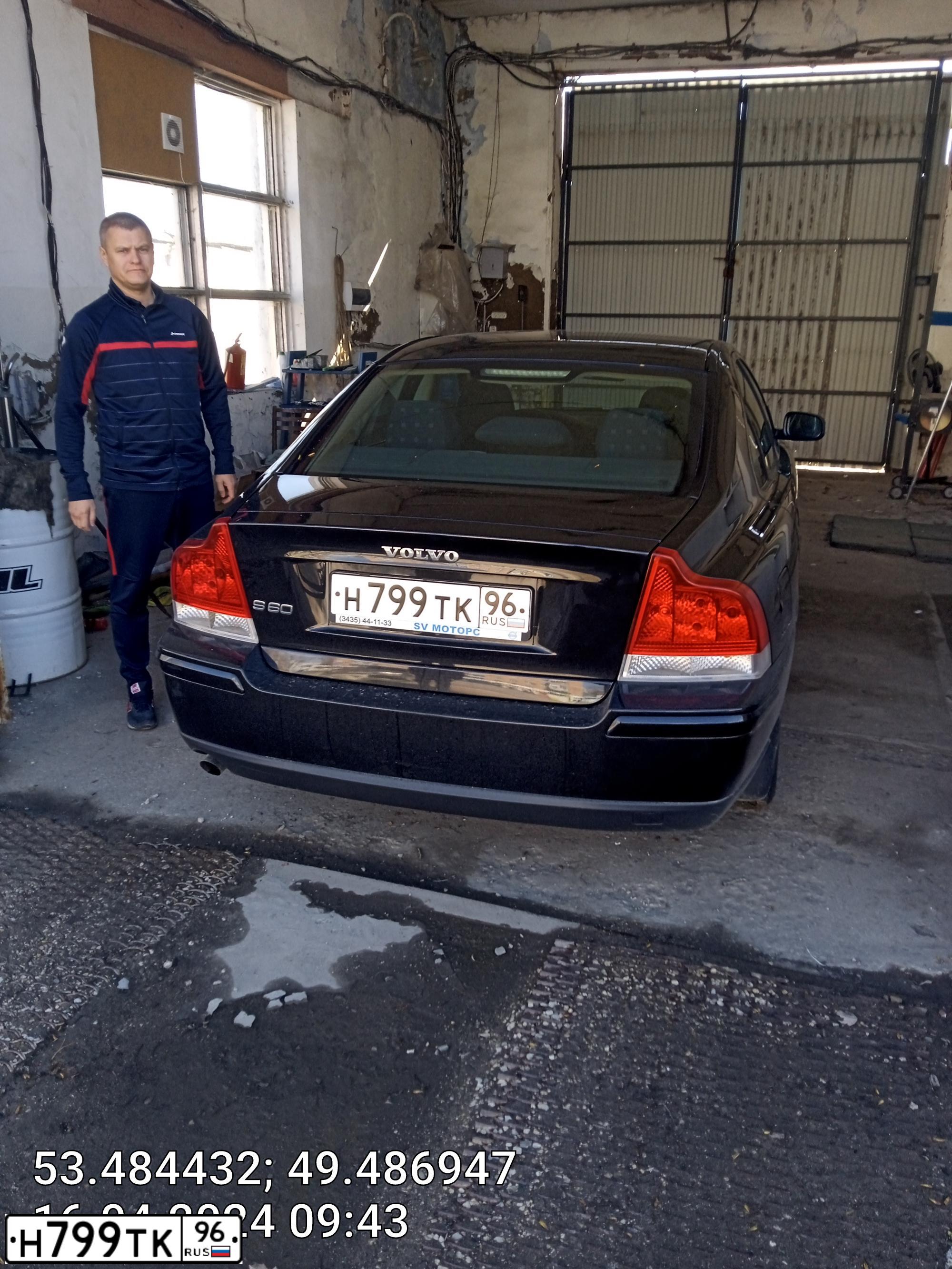 Фото автомобиля VOLVO S60, 2008 — госномер Н799ТК96. Цвет: ЧЕРНЫЙ
