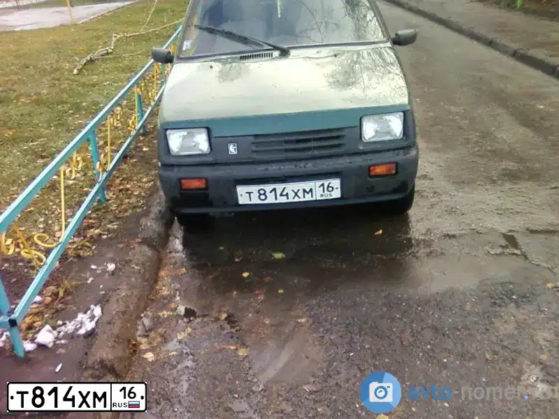 Фото автомобиля SEAZ OKA, 2005 — госномер Т814ХМ16. Цвет: ЗЕЛЕНЫЙ САД