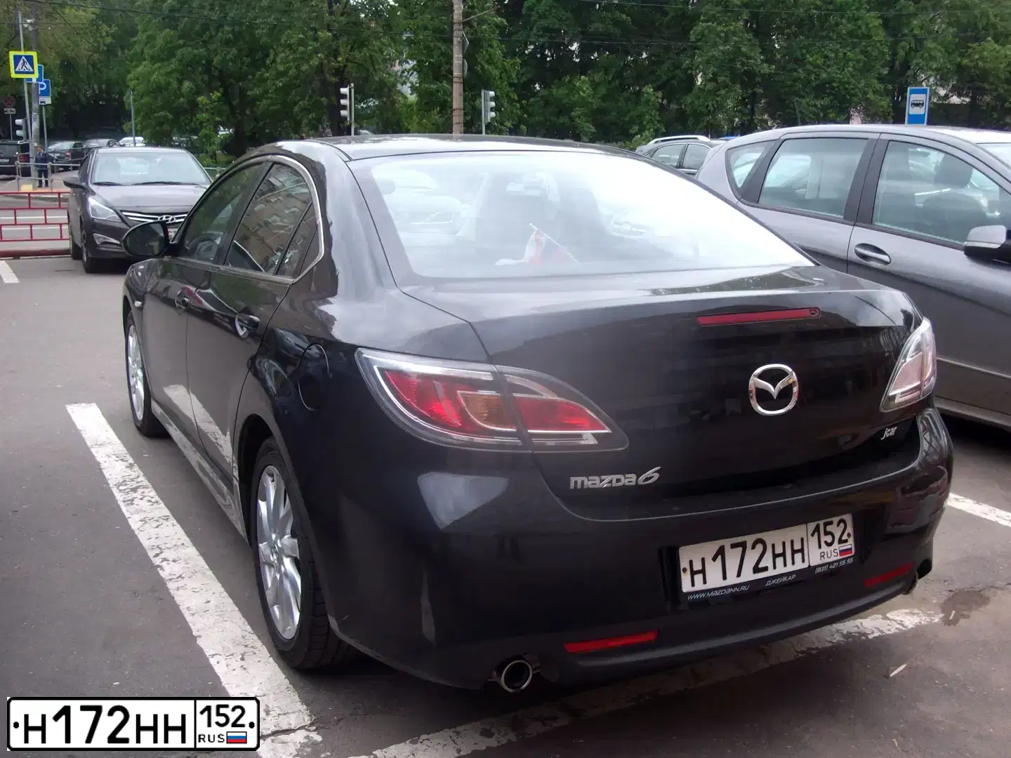 Фото автомобиля MAZDA 6, 2011 — госномер Н172НН152. Цвет: ЧЕРНЫЙ