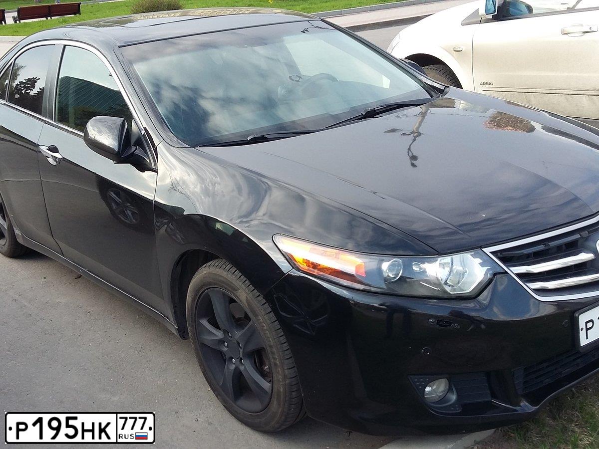 Фото автомобиля HONDA ACCORD, 2008 — госномер К960СР777. Цвет: ЧЕРНЫЙ