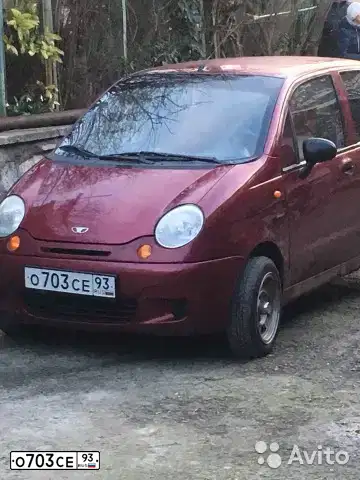 Фото автомобиля DAEWOO MATIZ, 2007 — госномер Е594УН82. Цвет: ВИШНЕВЫЙ