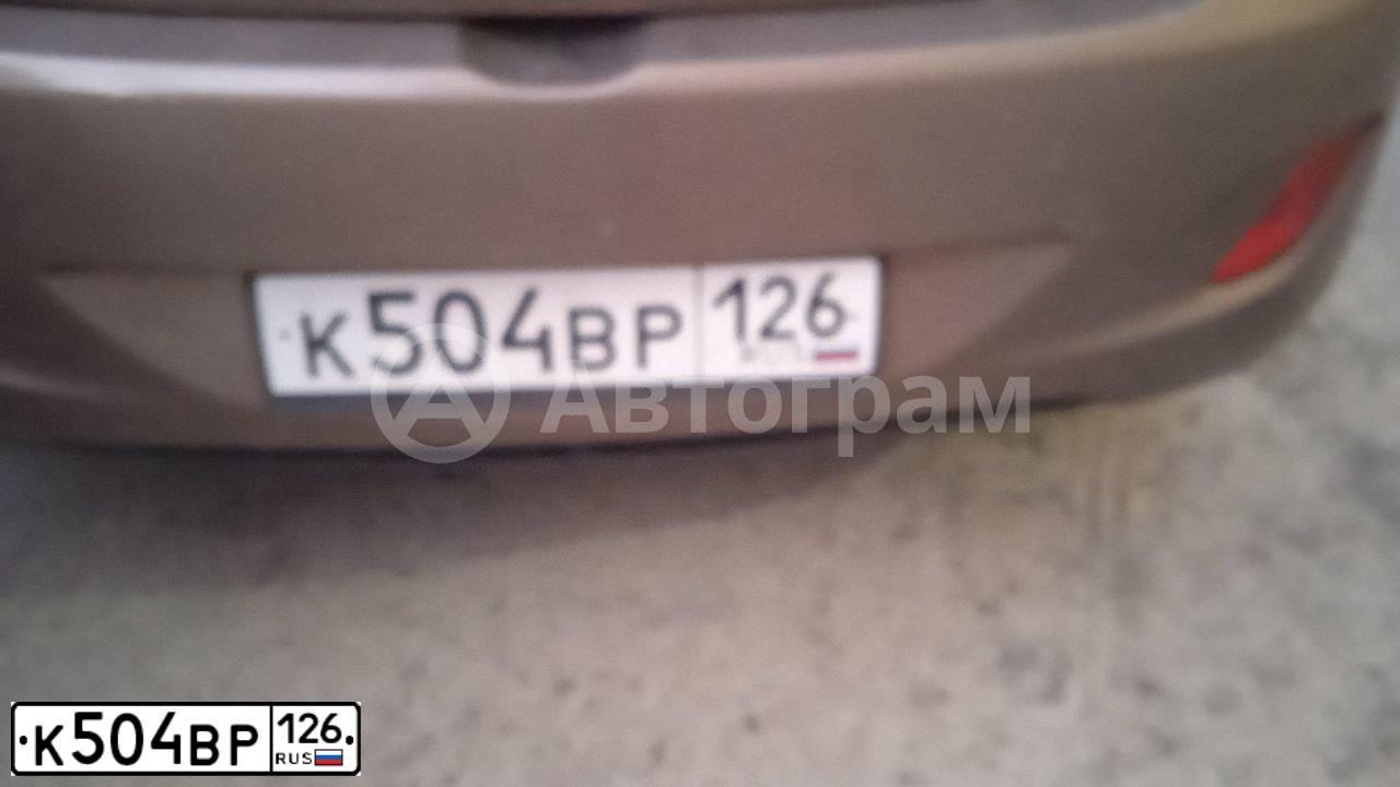 Фото автомобиля HYUNDAI I30, 2013 — госномер К504ВР126. Цвет: бронзовый