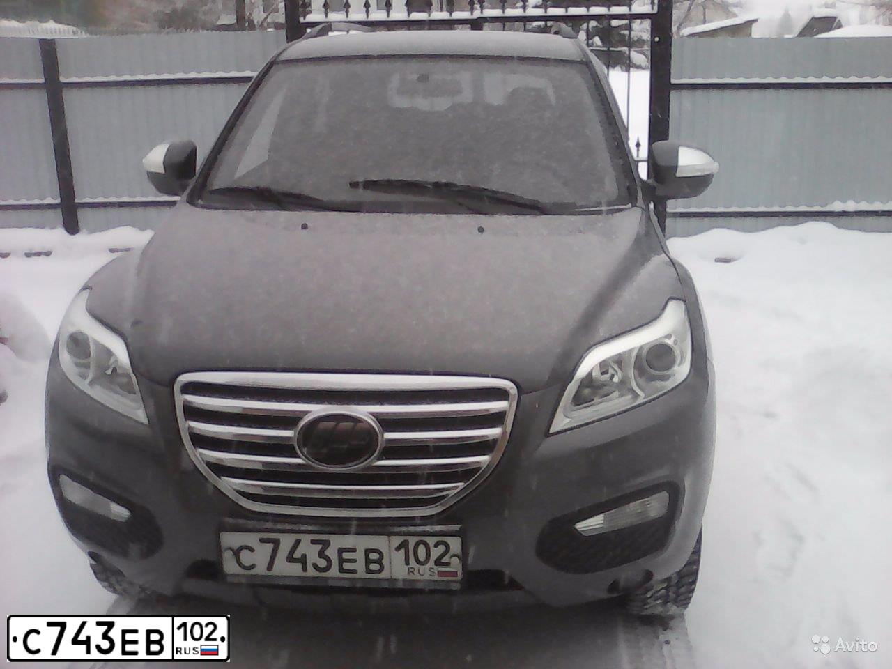 Фото автомобиля LIFAN X 60, 2014 — госномер С743ЕВ102. Цвет: СТАЛЬНОЙ СЕРЫЙ
