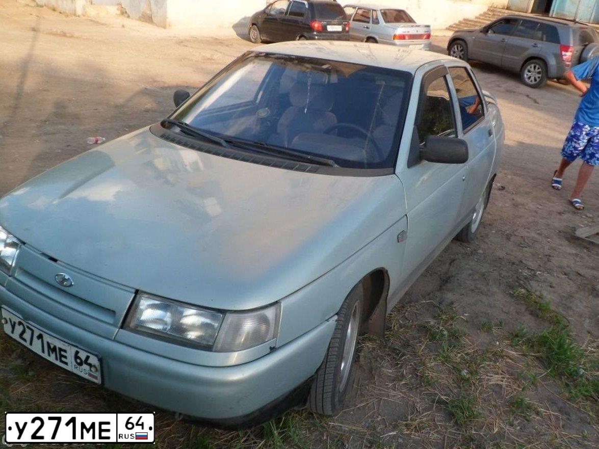 Фото автомобиля LADA 2110, 2002 — госномер У534КН64. Цвет: ЖЕЛТО-ЗЕЛЕНЫЙ