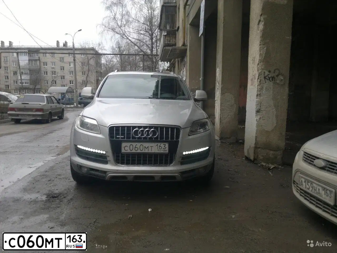 Фото автомобиля AUDI Q7, 2007 — госномер С060МТ163. Цвет: СЕРЕБРИСТЫЙ