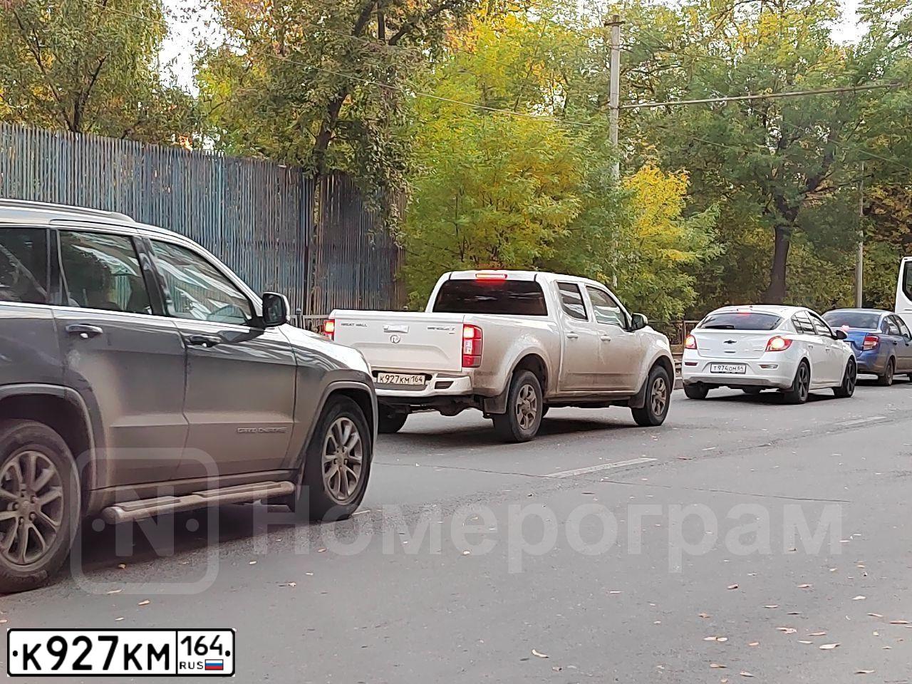 Фото автомобиля GREAT WALL WINGLE 7, 2020 — госномер К927КМ164. Цвет: Белый