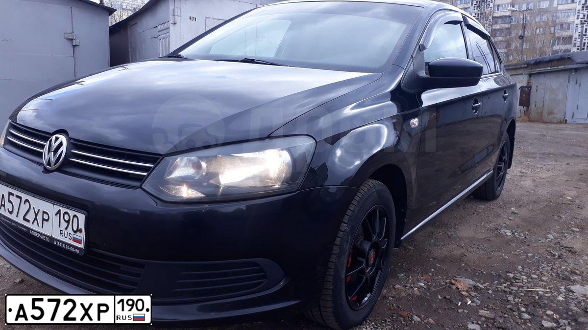Фото автомобиля VOLKSWAGEN POLO, 2012 — госномер Т705СА58. Цвет: ЧЕРНЫЙ
