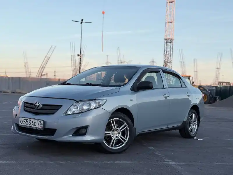 Фото автомобиля TOYOTA COROLLA, 2008 — госномер О553АС76. Цвет: СВЕТЛО-ГОЛУБОЙ