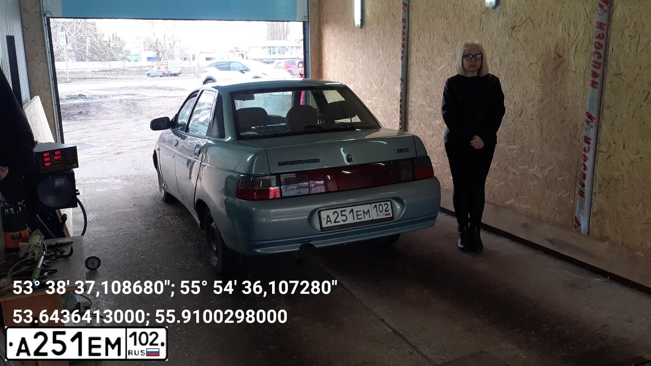 Фото автомобиля LADA 2110, 2003 — госномер А251ЕМ102. Цвет: ЗОЛОТИСТО-СЕРЫЙ