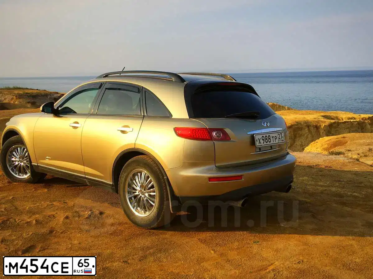Фото автомобиля INFINITI QX70 /FX/, 2003 — госномер Н302ЕН64. Цвет: ЧЕРНЫЙ