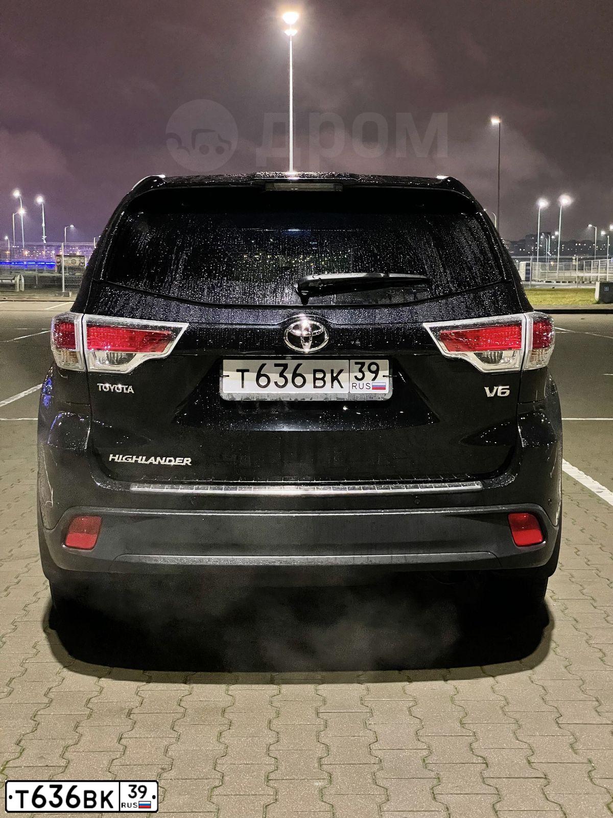 Фото автомобиля TOYOTA Highlander, 2015 — госномер Т636ВК39