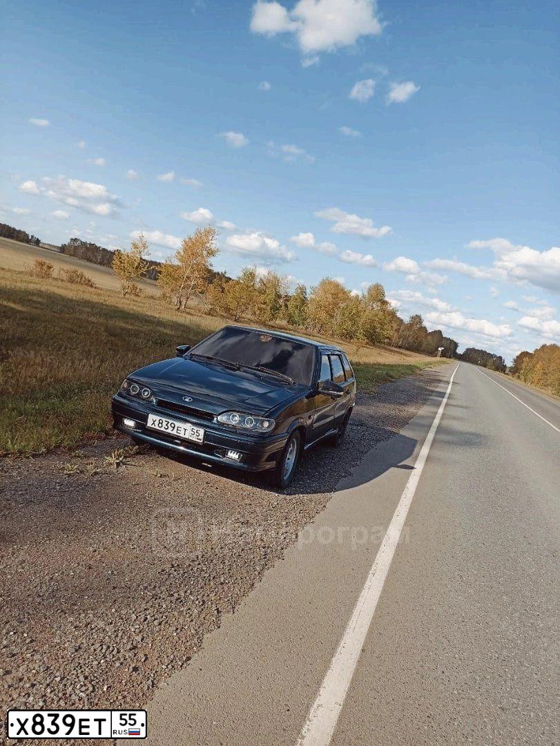 Фото автомобиля LADA 2114 SAMARA, 2007 — госномер Х839ЕТ55. Цвет: Темно-зеленый