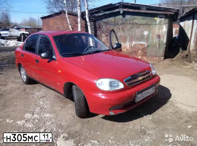 Фото автомобиля ZAZ LANOS, 2007 — госномер Н305МС11. Цвет: Красный