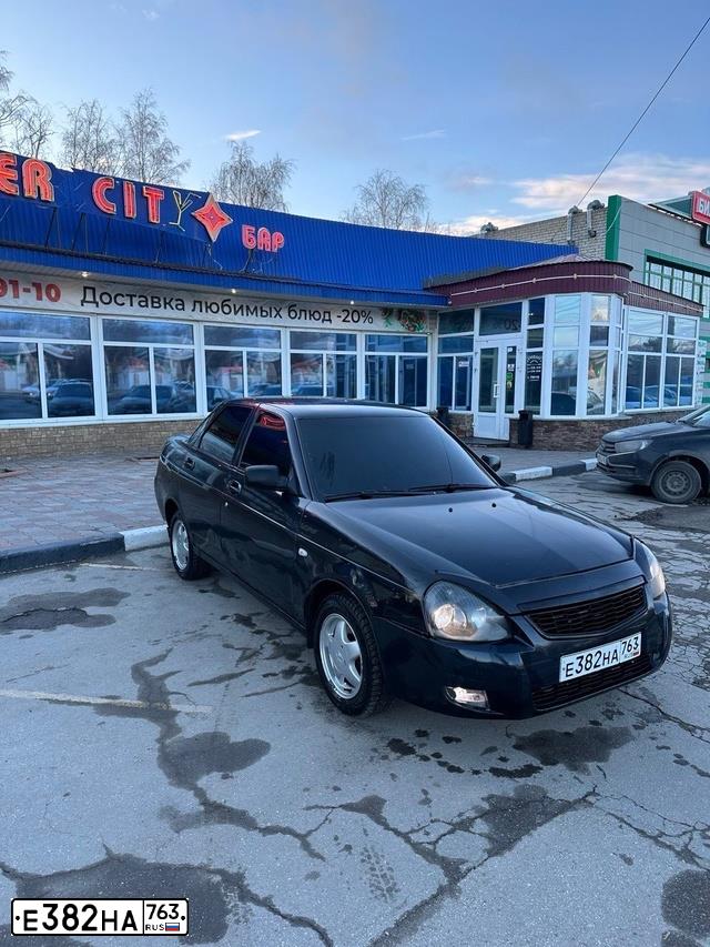 Фото автомобиля LADA PRIORA, 2007 — госномер Х618ОА763. Цвет: ГРАФИТОВЫЙ МЕТАЛЛИК