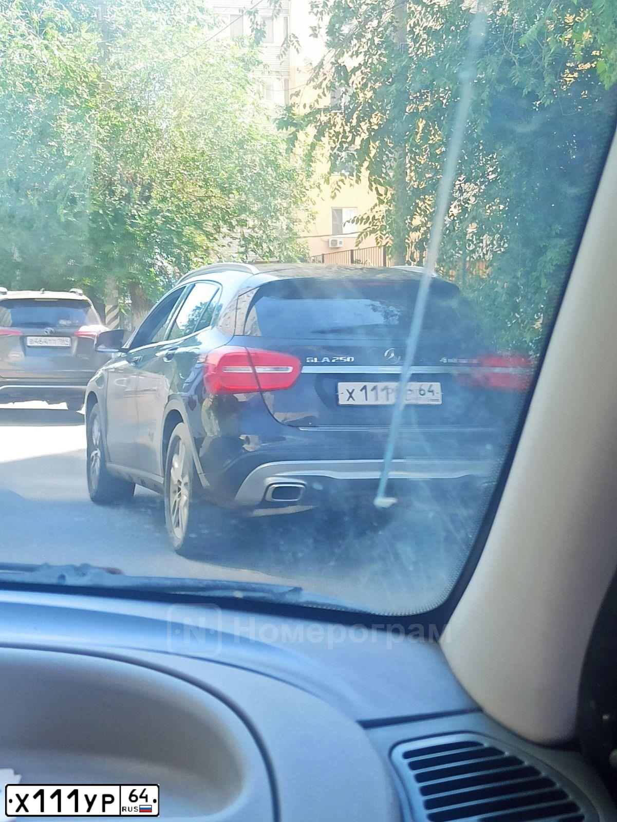 Фото автомобиля MAZDA 6, 2007 — госномер Х111УР64. Цвет: ЧЕРНЫЙ