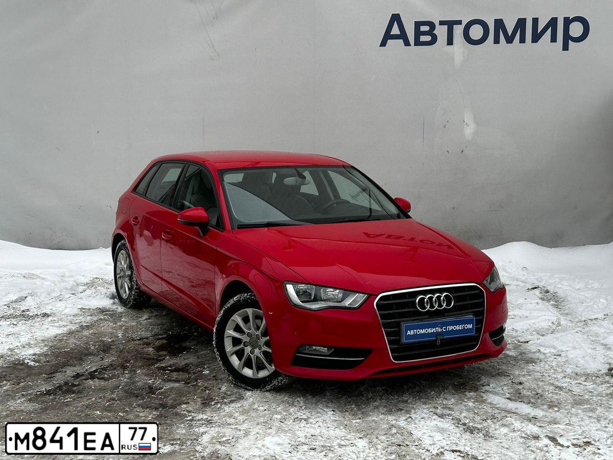 Фото автомобиля AUDI A3, 2013 — госномер К326АР550. Цвет: Красный