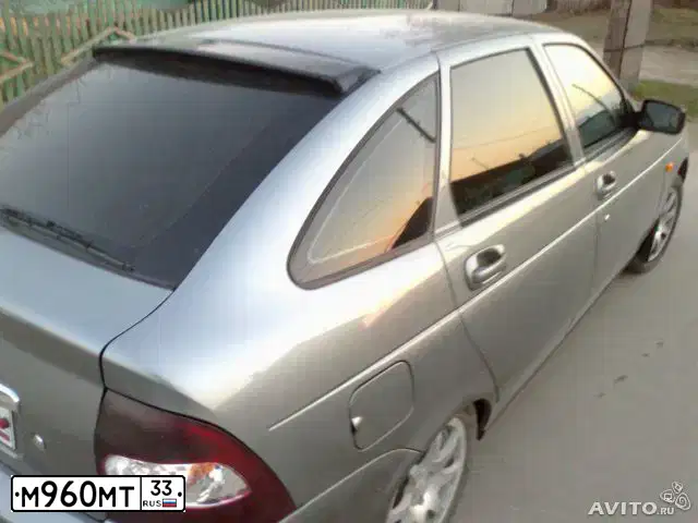 Фото автомобиля LADA 2172 PRIORA, 2008 — госномер О436КР48. Цвет: СРЕДНИЙ СЕРО-ЗЕЛЕНЫЙ МЕТ