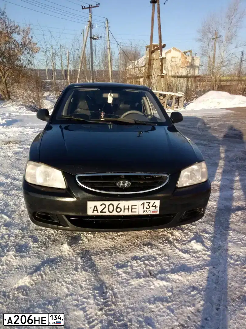 Фото автомобиля TAGAZ ACCENT, 2008 — госномер М333СМ34. Цвет: ЧЕРНЫЙ