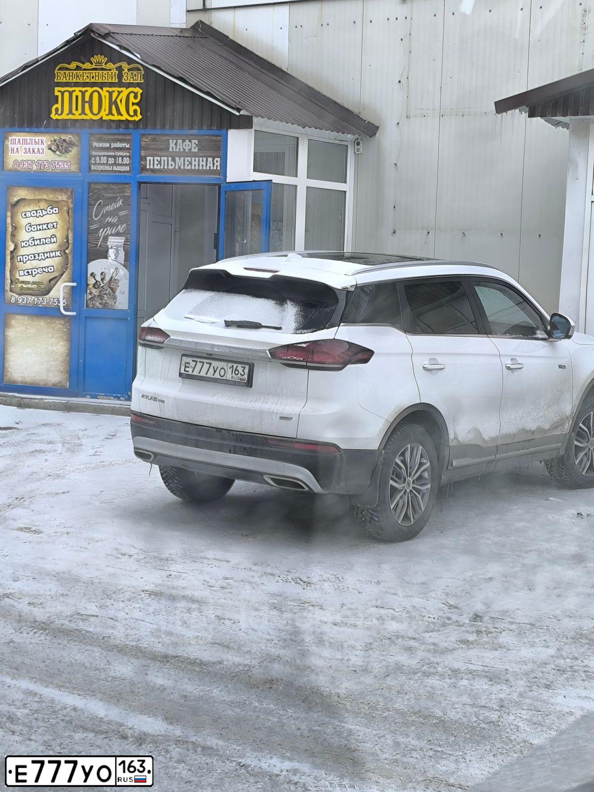 Фото автомобиля RENAULT SANDERO, 2016 — госномер Е777УО163. Цвет: СВЕТЛО-СЕРЫЙ