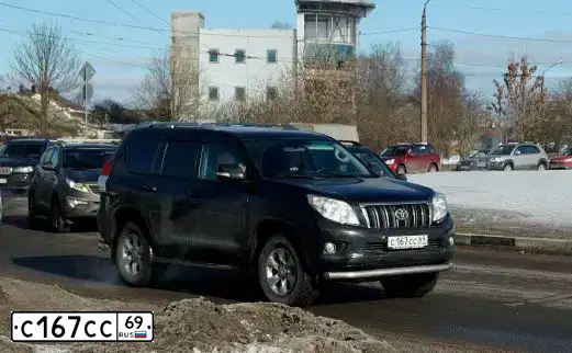 Фото автомобиля TOYOTA LANDCRUISER, 2012 — госномер С167СС69. Цвет: ЧЕРНЫЙ