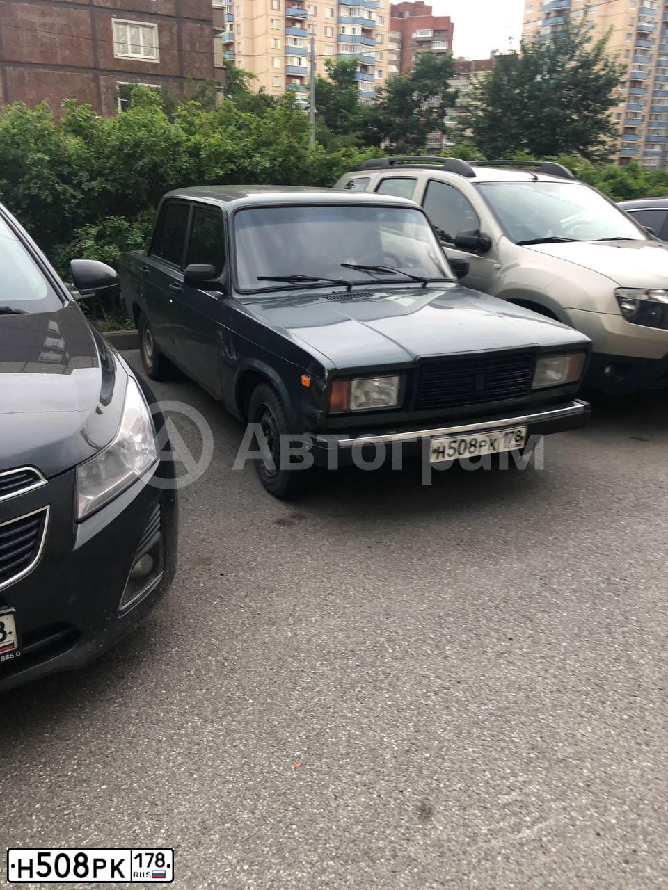 Фото автомобиля LADA 2107, 2010 — госномер Р338ОК62. Цвет: СИНЕ-ЧЕРНЫЙ
