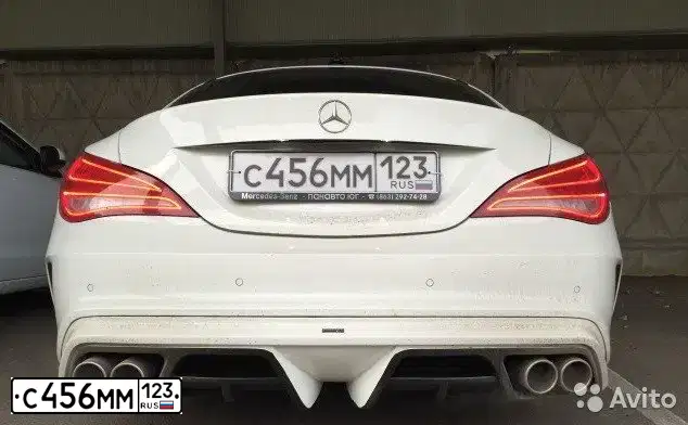 Фото автомобиля MERCEDES CLA-KLASSE, 2013 — госномер С456ММ123. Цвет: Белый
