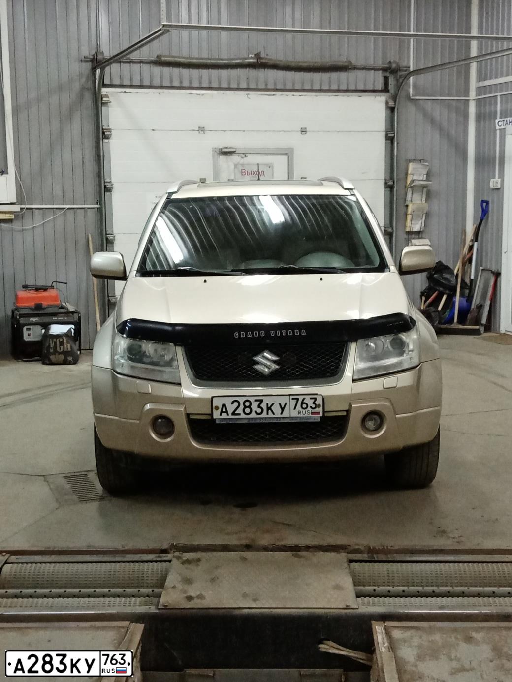 Фото автомобиля SUZUKI /GRAND/ VITARA, 2008 — госномер С100ОО163. Цвет: БЕЖЕВЫЙ