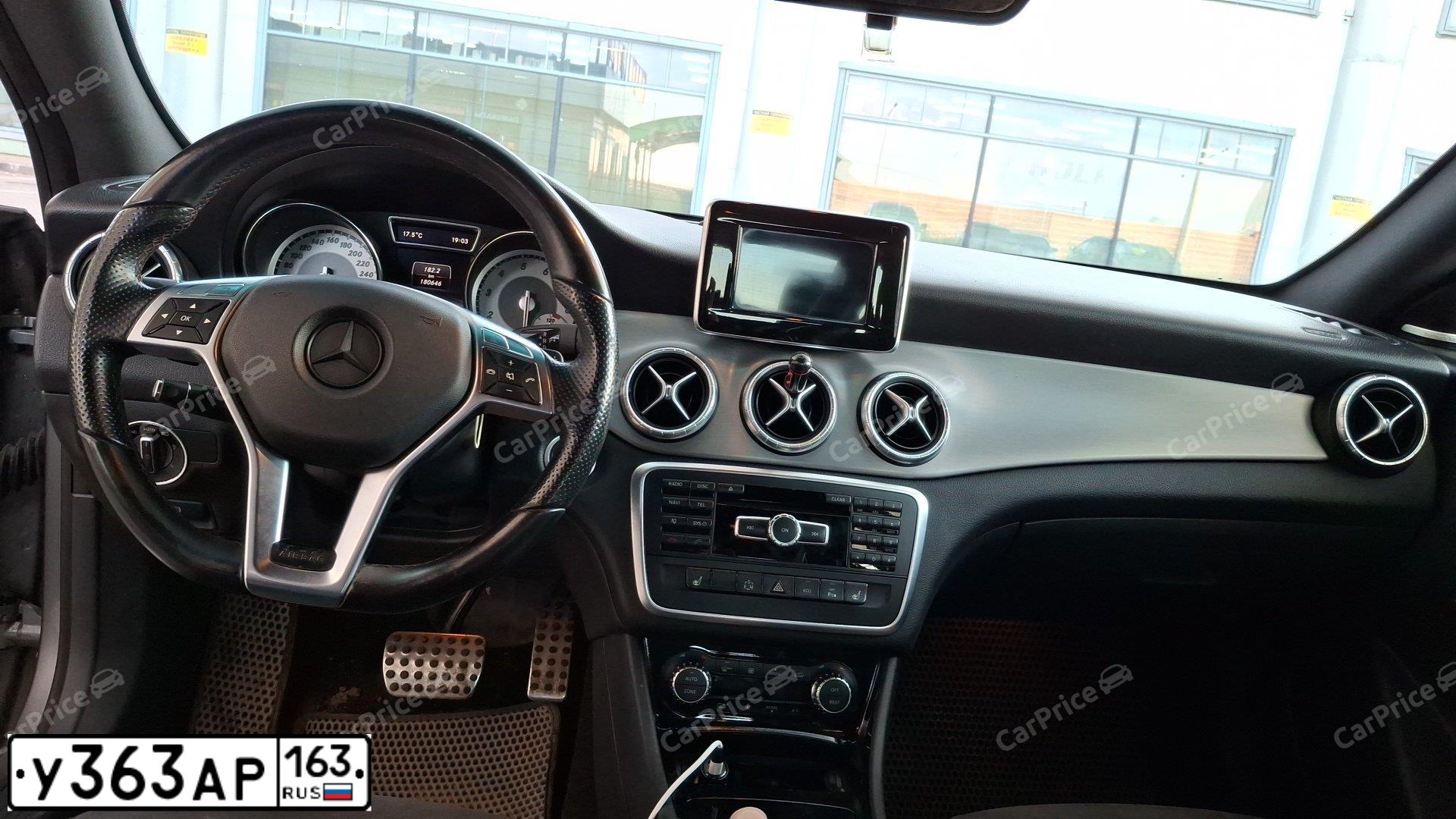 Фото автомобиля MERCEDES CLA-KLASSE, 2014 — госномер С616НУ198. Цвет: Серый