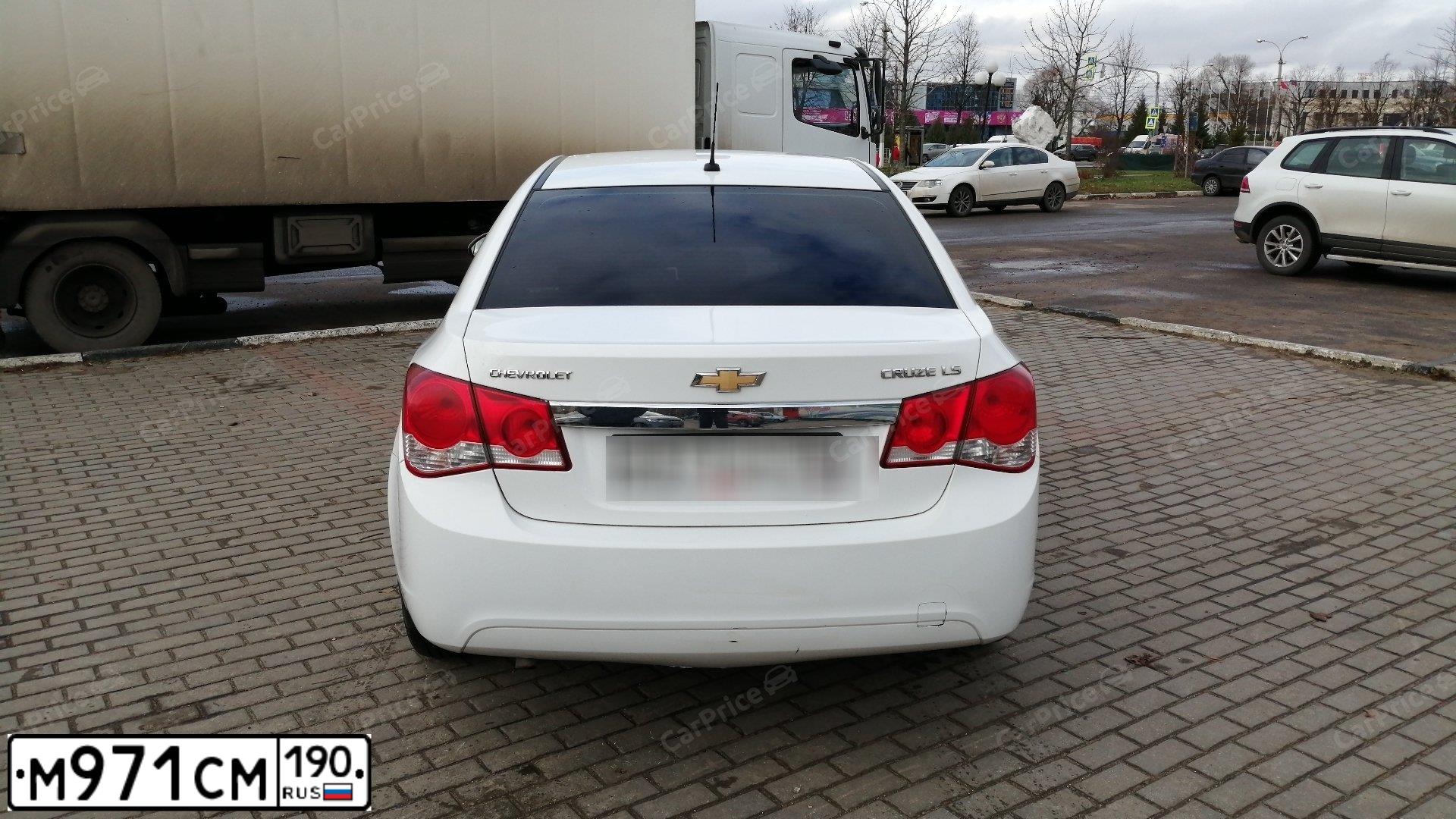 Фото автомобиля CHEVROLET CRUZE, 2011 — госномер Н844КО21. Цвет: Белый