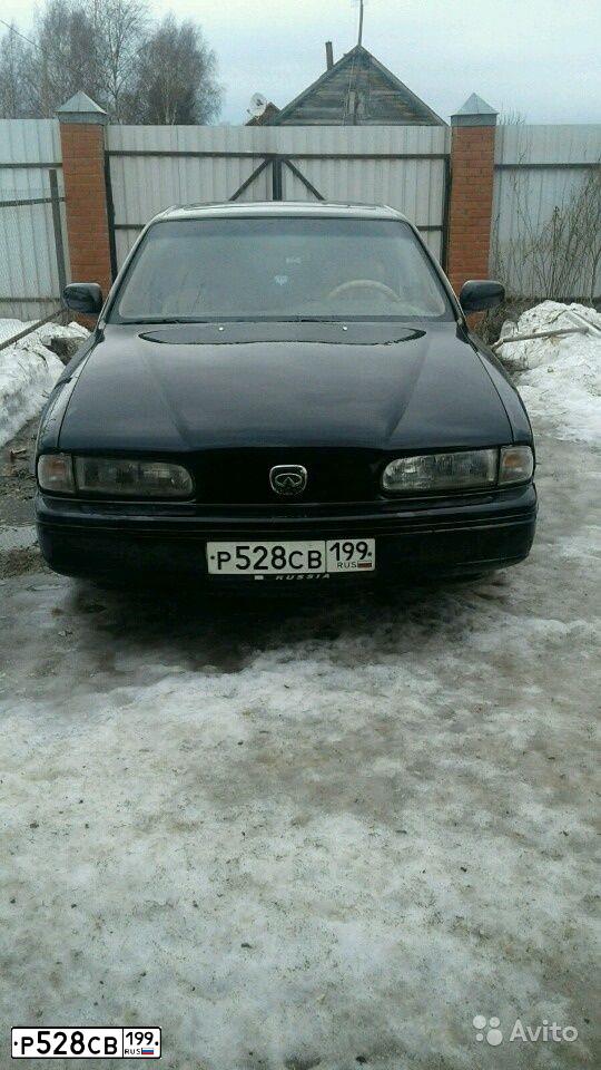 Фото автомобиля INFINITI I Q45, 1993 — госномер М166РР77. Цвет: ЧЕРНЫЙ