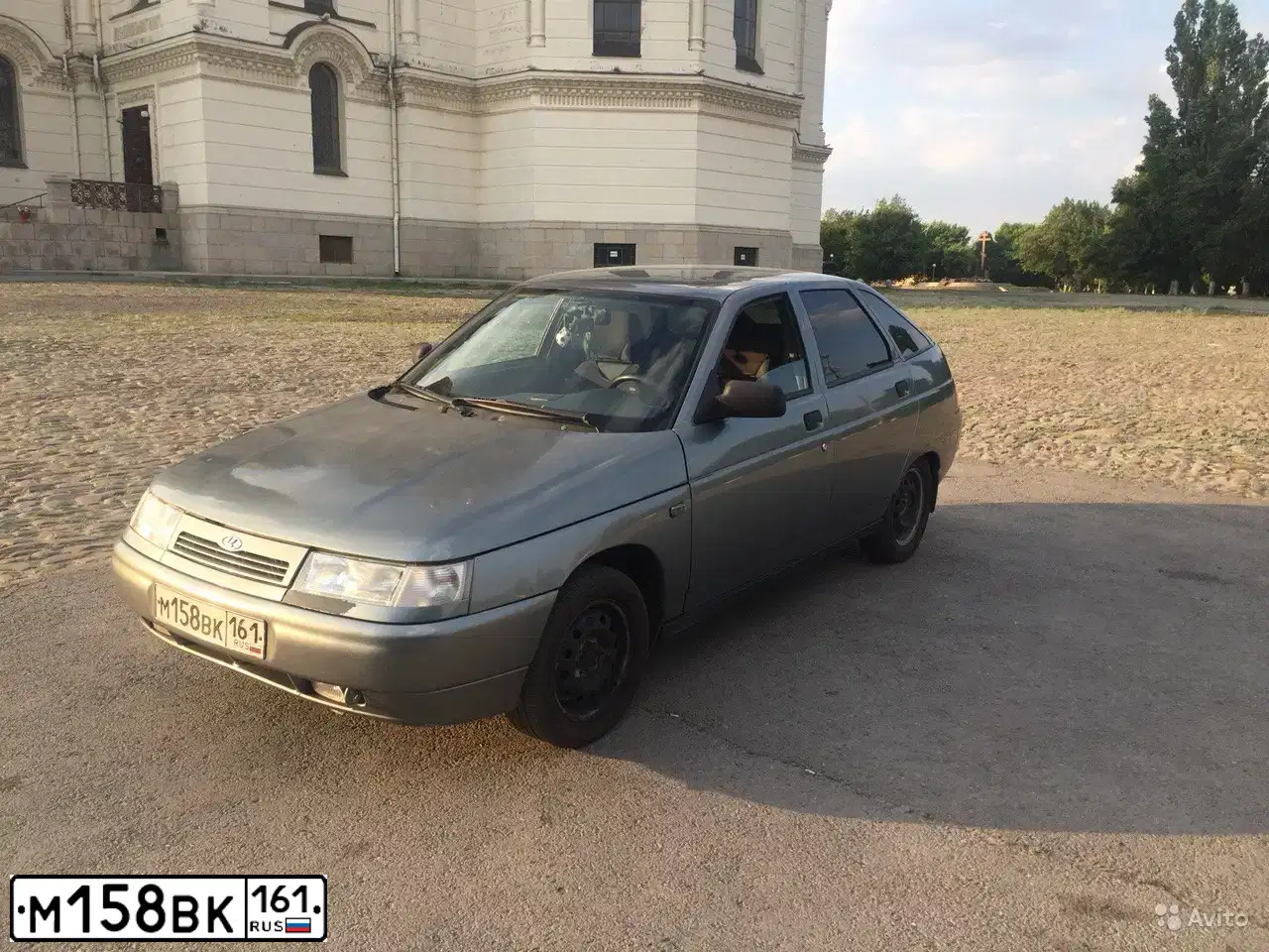 Фото автомобиля LADA 2112, 2008 — госномер М158ВК161. Цвет: СР.СЕРО-ЗЕЛЕНЫЙ МЕТ.