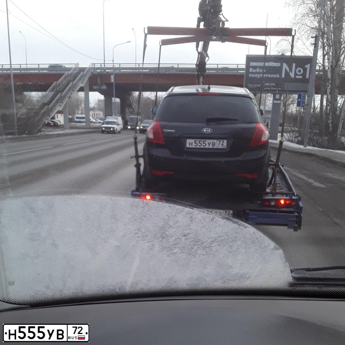 Фото автомобиля KIA CEE'D, 2011 — госномер Н555УВ72. Цвет: ЧЕРНЫЙ