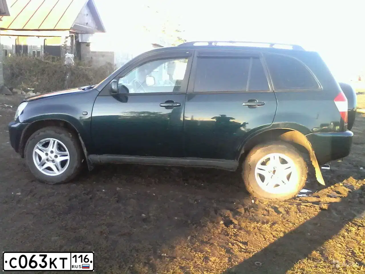 Фото автомобиля CHERY TIGGO, 2007 — госномер С063КТ116. Цвет: ЗЕЛЕНЫЙ